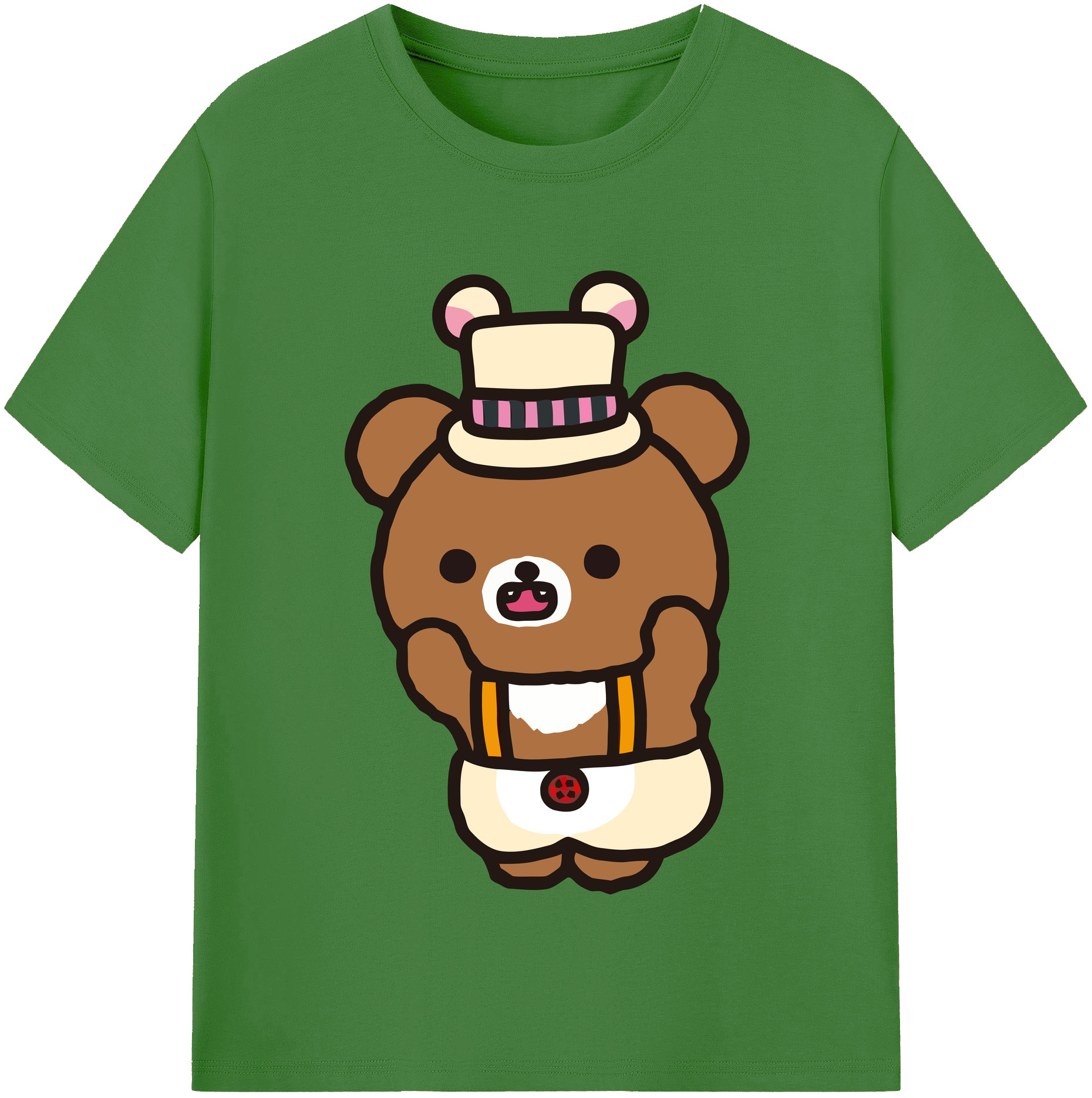 （画像用） リラックマ リラックマ キイロイトリ Rilakkuma Korilakkuma Kiiroitori レディースカジュアルプリントTシャツ（綿100％）